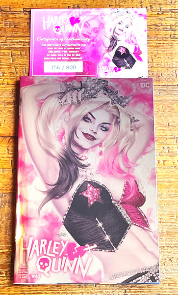 HARLEY QUINN #40 ARIEL DIAZ EXCL "FOIL" VARIANT LE TO 800 W/ COA