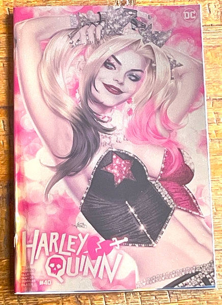 HARLEY QUINN #40 ARIEL DIAZ EXCL "FOIL" VARIANT LE TO 800 W/ COA