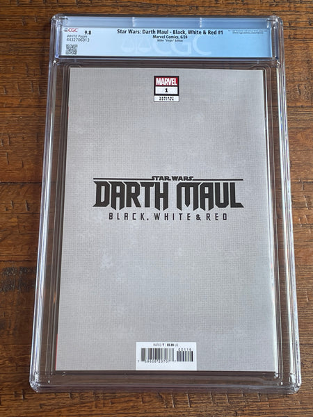 STAR WARS DARTH MAUL BLACK, WHITE & RED #1 CGC 9.8 FRANK MILLER 1:100 RI VIRGIN VARIANT