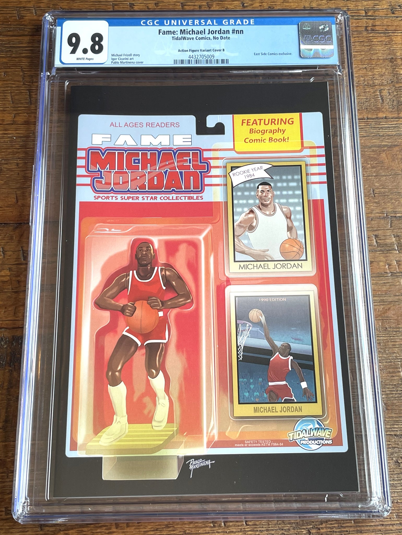 FAME: MICHAEL JORDAN #1 CGC 9.8 STARTING LINE-UP "ROOKIE" ACTION FIGURE EXCL VARIANT LE TO 99