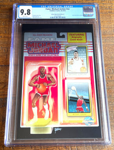 FAME: MICHAEL JORDAN #1 CGC 9.8 STARTING LINE-UP ACTION FIGURE "METAL" VARIANT LE TO 10