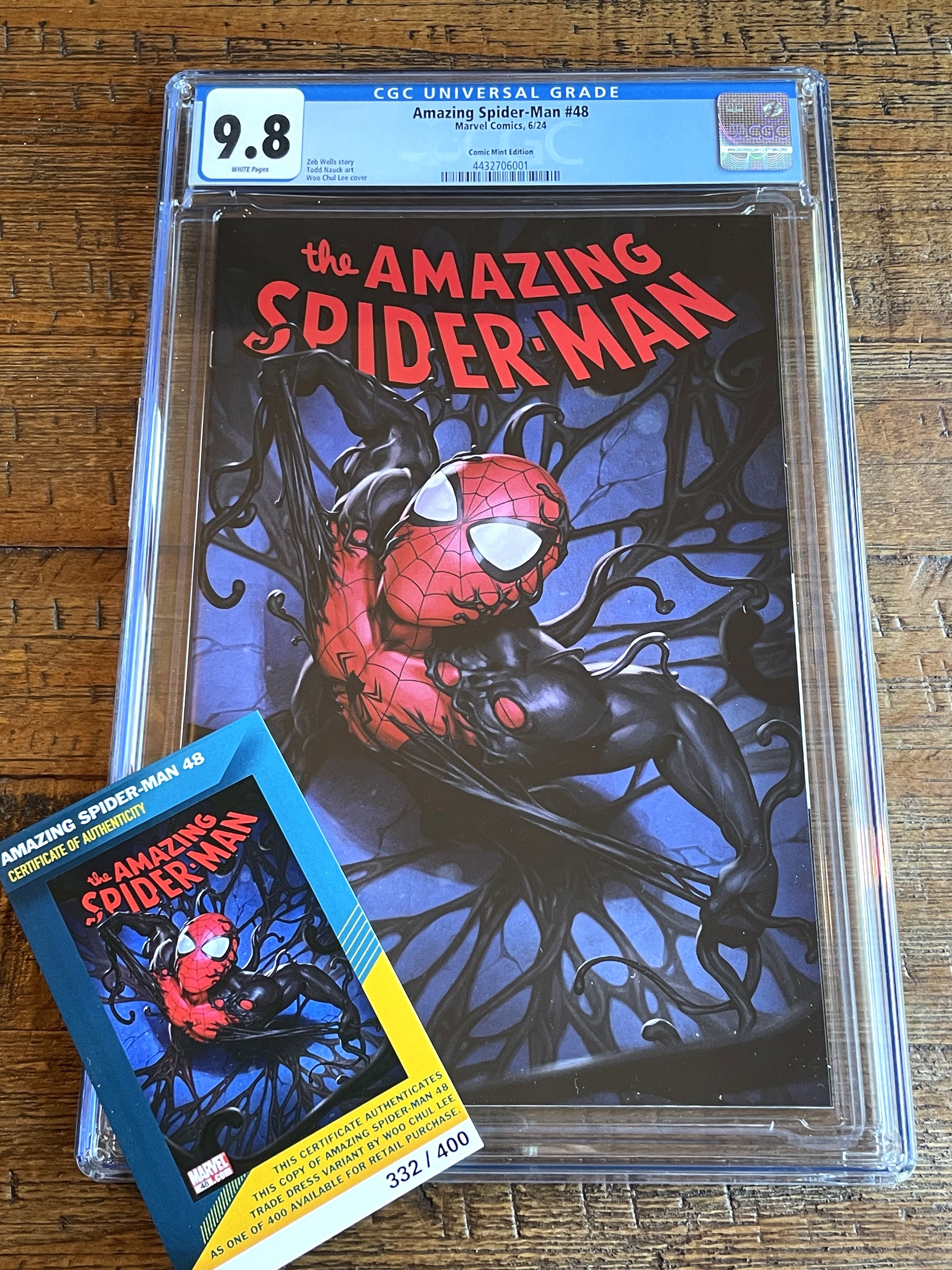 AMAZING SPIDER-MAN #48 CGC 9.8 WOO CHUL LEE C2E2 EXCL VARIANT LE 400 – East  Side Comics