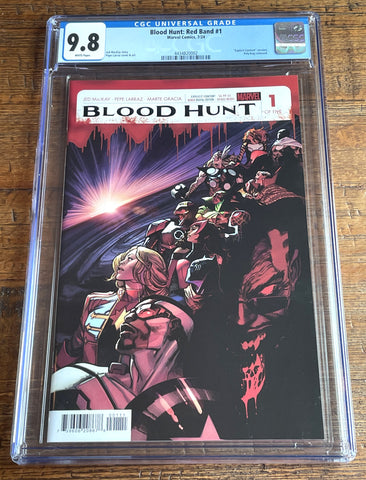 BLOOD HUNT #1 CGC 9.8 PEPE LARRAZ 1st PRINT RED BAND MATURE VARIANT SPIDER-MAN