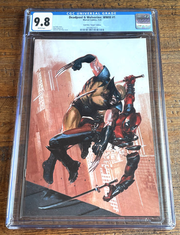 DEADPOOL & WOLVERINE WWIII #1 CGC 9.8 DELL OTTO 1:100 RI INCENTIVE "VIRGIN" VARIANT