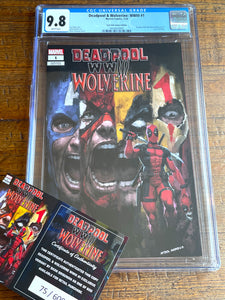 DEADPOOL & WOLVERINE WWIII #1 CGC 9.8 SKAN EXCL HOMAGE VARIANT LE TO 600