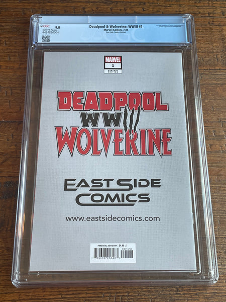 DEADPOOL & WOLVERINE WWIII #1 CGC 9.8 COA #001 SKAN EXCL VARIANT LE TO 600