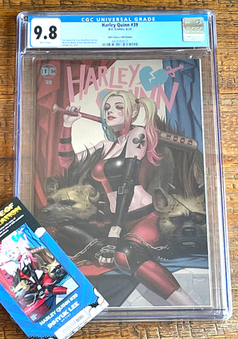 HARLEY QUINN #39 CGC 9.8 INHYUK LEE EXCL "FOIL" VARIANT LE TO 800