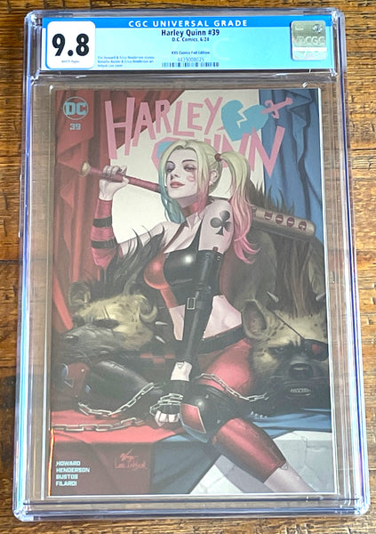 HARLEY QUINN #39 CGC 9.8 INHYUK LEE EXCL "FOIL" VARIANT LE TO 800