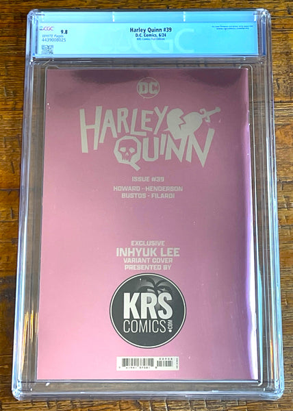 HARLEY QUINN #39 CGC 9.8 INHYUK LEE EXCL "FOIL" VARIANT LE TO 800