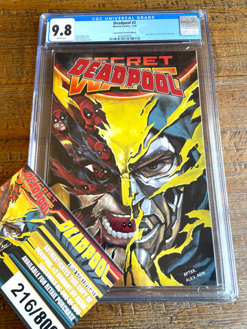 DEADPOOL #2 CGC 9.8 SKAN "SECRET" SECRET WARS #5 HOMAGE VARIANT LTD TO 800