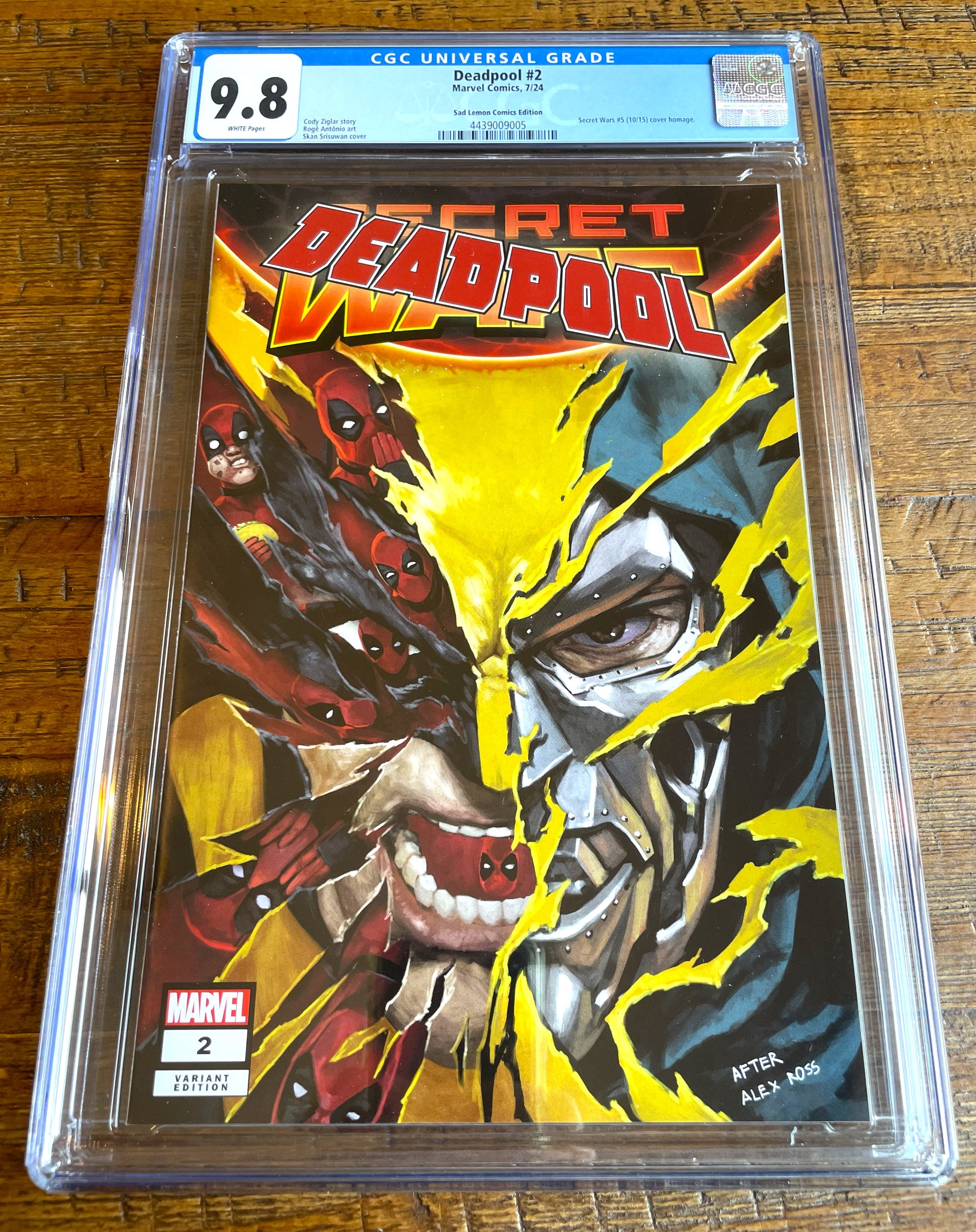 DEADPOOL #2 CGC 9.8 SKAN 