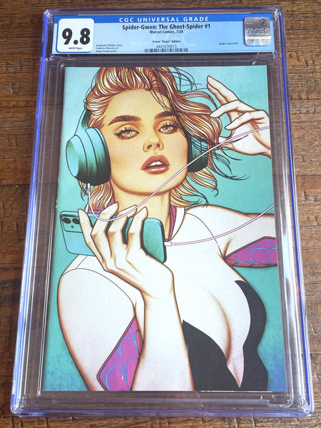 SPIDER-GWEN GHOST SPIDER #1 CGC 9.8 JENNY FRISON 1:100 RI VIRGIN VARIANT SPIDER-MAN