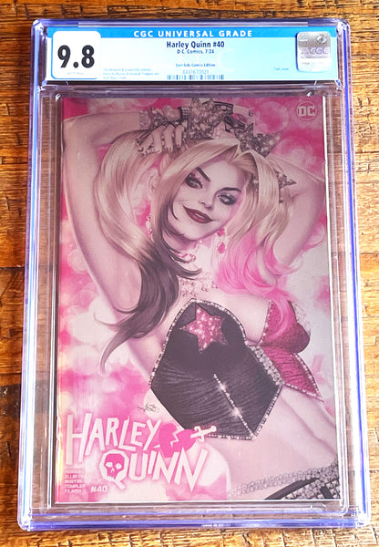 HARLEY QUINN #40 CGC 9.8 ARIEL DIAZ EXCL "FOIL" VARIANT LE TO 800