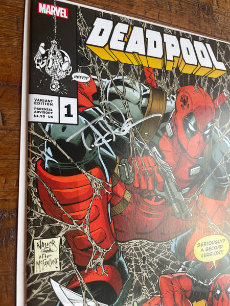 DEADPOOL #1 TODD NAUCK SIGNED W/COA COLOR & SILVER VARIANT-A & B