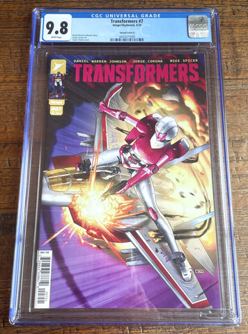 TRANSFORMERS #7 CGC 9.8 TAURIN CLARKE 1:50 RI INCENTIVE VARIANT IMAGE COMICS