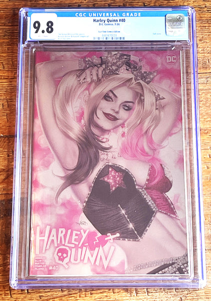 HARLEY QUINN #40 CGC 9.8 ARIEL DIAZ COA #001/800 EXCL "FOIL" VARIANT