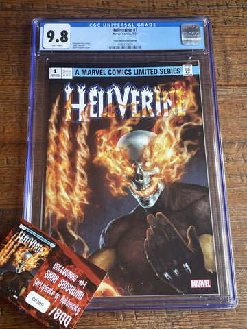 HELLVERINE #1 CGC 9.8 SKAN SRISUWAN EXCLUSIVE VARIANT LE TO 800 W/ COA