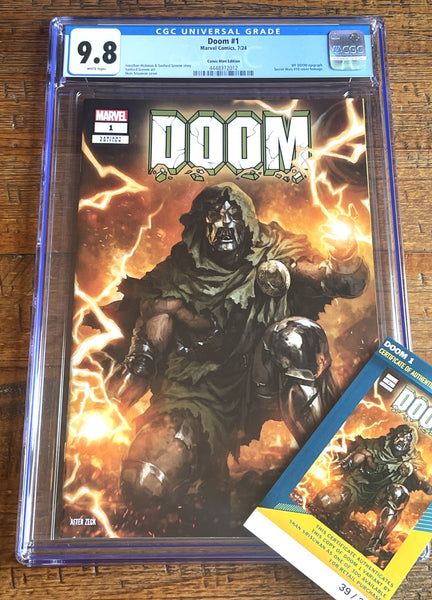 DOOM #1 CGC 9.8 SKAN SRISUWAN EXCL HOMAGE SECRET WARS VARIANT LE TO 300