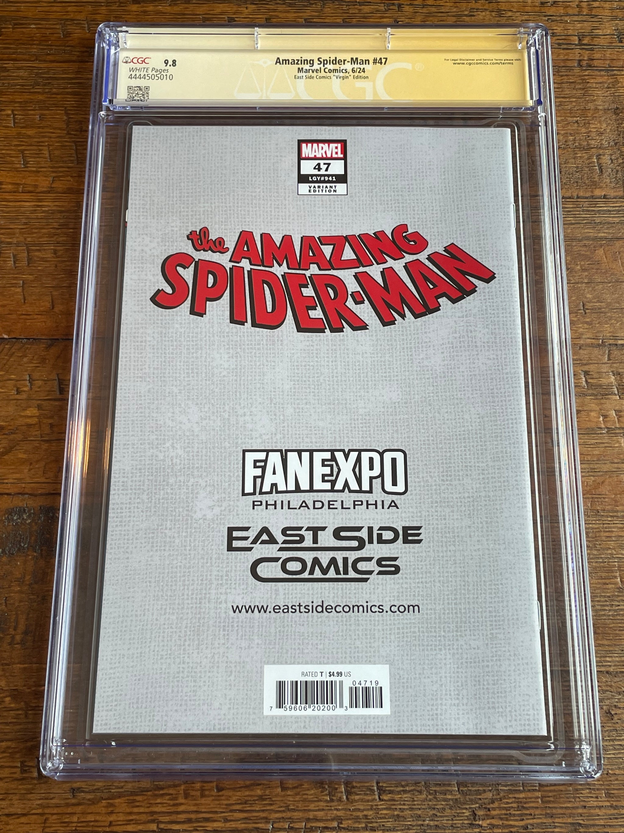 AMAZING SPIDER-MAN #47 CGC SS 9.8 JOHN GIANG REMARK COA #001/800