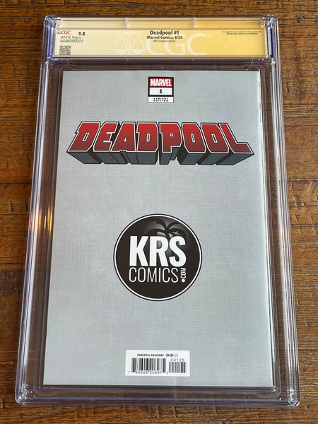 DEADPOOL #1 CGC SS 9.8 TODD NAUCK SIGNED WOLVERINE EXCL VARIANT