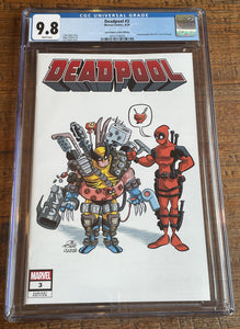 DEADPOOL #3 CGC 9.8 JAY FOSGITT EXCL HOMAGE VARIANT LE TO 800