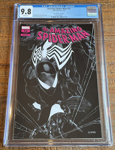 AMAZING SPIDER-MAN #52 CGC 9.8 JOHN GIANG EXCL NEGATIVE VARIANT LE TO 600