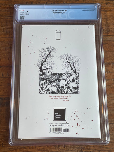 AIN'T NO GRAVE #1 CGC 9.8 STEPHANIE HANS EXCL VARIANT SKOTTIE YOUNG LE TO 300