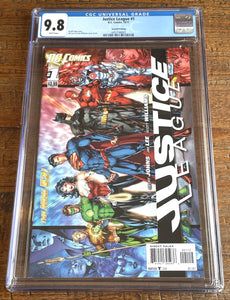 JUSTICE LEAGUE #1 NEW 52 CGC 9.8 JIM LEE 2nd PT HORIZONTAL VARIANT