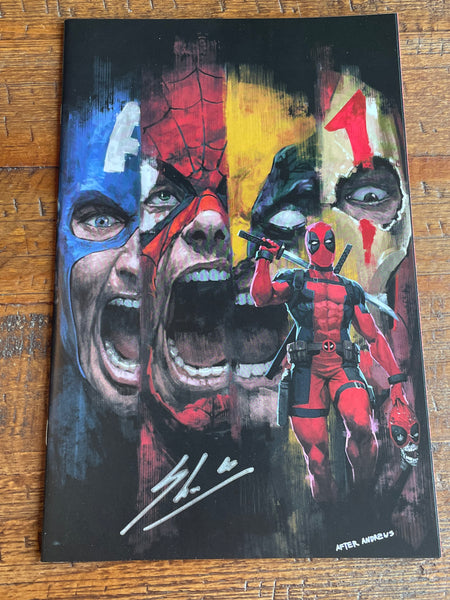 DEADPOOL & WOLVERINE WWIII #1 SKAN SIGNED SDCC EXCL VIRGIN VARIANT LE TO 600