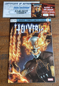 HELLVERINE #1 SKAN SRISUWAN SIGNED EXCLUSIVE VARIANT LE TO 800 W/ COA