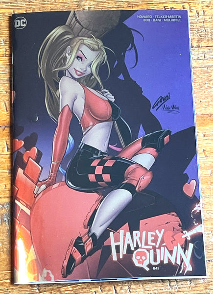 HARLEY QUINN #41 PAUL GREEN EXCL "FOIL" VARIANT LE TO 500 W/ COA