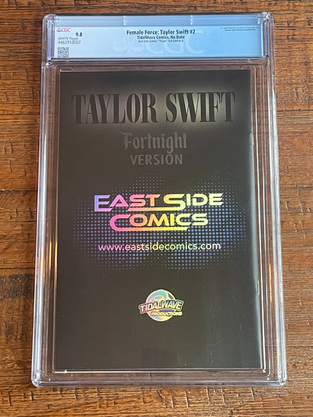 FEMALE FORCE: TAYLOR SWIFT #2 CGC 9.8 FORTNIGHT "GOLD FOIL" VARIANT-C