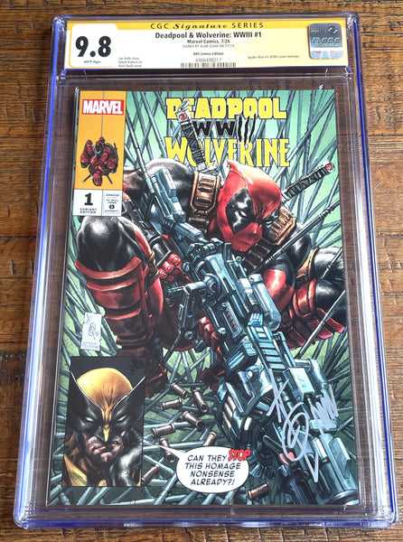 DEADPOOL & WOLVERINE WWIII #1 CGC SS 9.8 ALAN QUAH SIGNED EXCL VARIANT LE TO 600