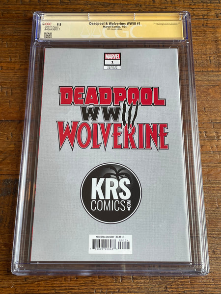 DEADPOOL & WOLVERINE WWIII #1 CGC SS 9.8 ALAN QUAH SIGNED EXCL VARIANT LE TO 600