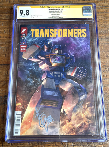 TRANSFORMERS #8 CGC SS 9.8 ALAN QUAH SIGNED SOUNDWAVE EXCL VARIANT