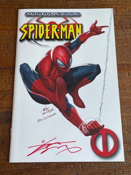 ULTIMATE SPIDER-MAN #1 INHYUK LEE SIGNED FAN EXPO PHILLY WHITE (3rd Print) VARIANT LE TO 800