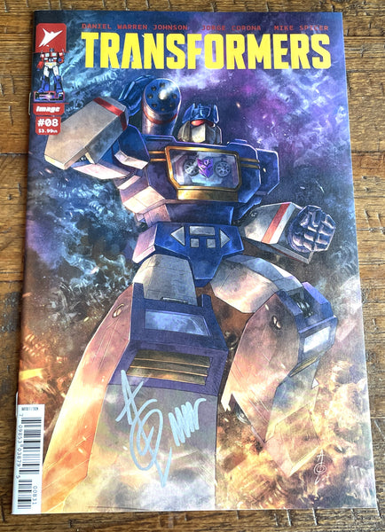 TRANSFORMERS #8 ALAN QUAH SIGNED SOUNDWAVE EXCL VARIANT LE TO 500 W/ COA G.I. JOE