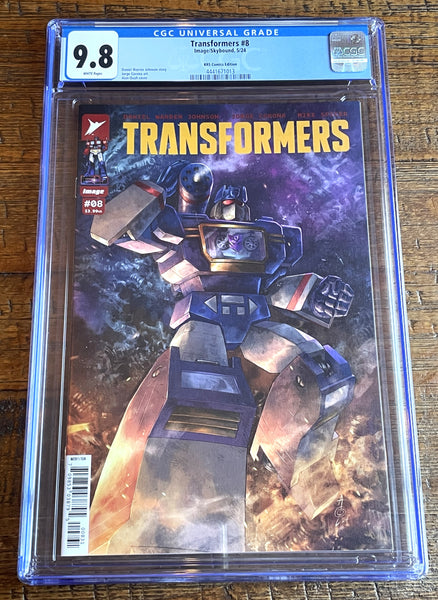 TRANSFORMERS #8 CGC 9.8 ALAN QUAH SOUNDWAVE EXCLUSIVE VARIANT LE TO 500 G.I. JOE