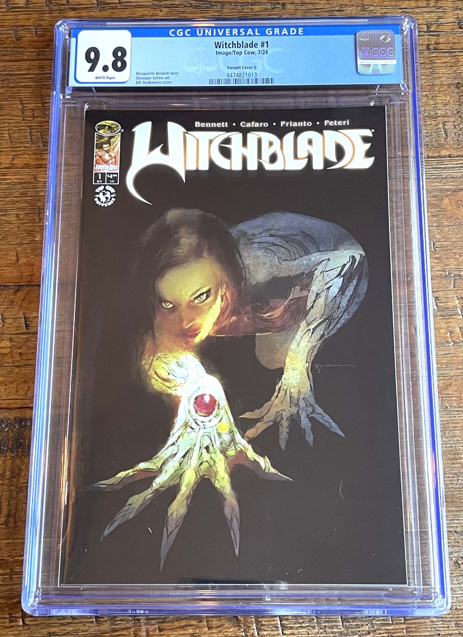 WITCHBLADE #1 CGC 9.8 BILL SIENKIEWICZ 1:100 RI INCENTIVE VARIANT-G