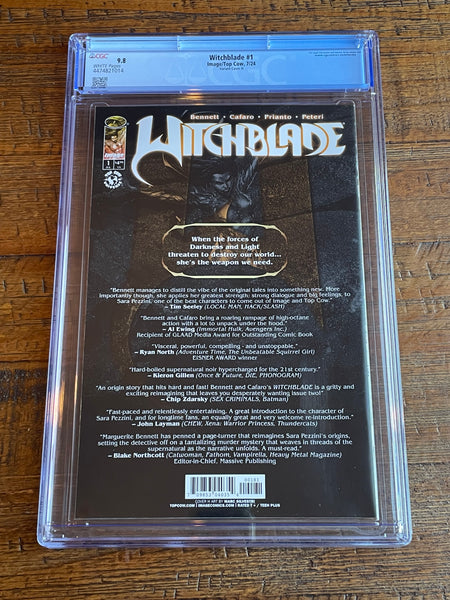 WITCHBLADE #1 CGC 9.8 MARC SILVESTRI 1:250 RI INCENTIVE "B&W" VARIANT-H