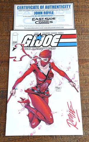 G.I. JOE A REAL AMERICAN HERO #307 JOHN ROYLE SIGNED COA JINX EXCL VARIANT