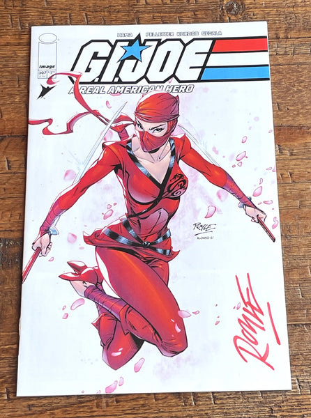 G.I. JOE A REAL AMERICAN HERO #307 JOHN ROYLE SIGNED COA JINX EXCL VARIANT