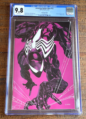 AMAZING SPIDER-MAN #52 CGC 9.8 JOHN GIANG SDCC EXCL "PINK" VIRGIN VARIANT LTD 600