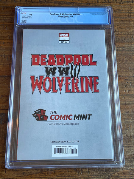 DEADPOOL & WOLVERINE WWIII #1 CGC 9.8 SKAN SDCC EXCL VIRGIN VARIANT LTD 600