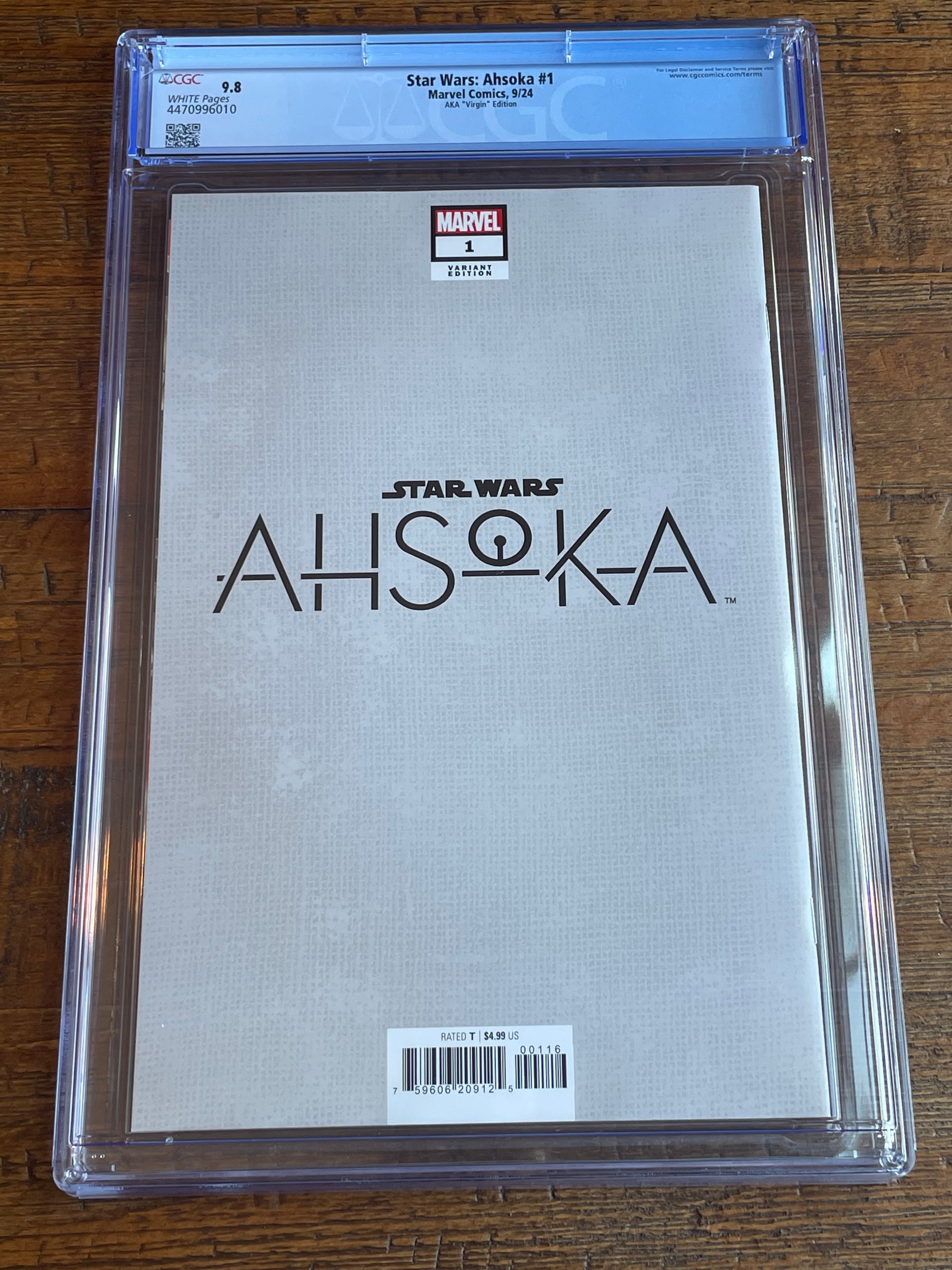 STAR WARS AHSOKA #1 CGC 9.8 AKA 1:100 RI 