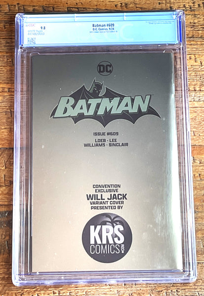 BATMAN #609 CGC 9.8 WILL JACK SDCC EXCL "FOIL" REPRINT VARIANT LTD 500