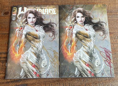 WITCHBLADE #1 NATALI SANDERS SIGNED W/ COA TRADE & VIRGIN VARIANT OPTIONS