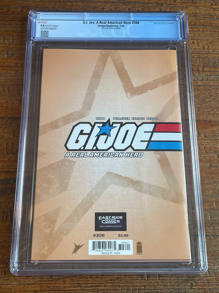 G.I. JOE A REAL AMERICAN HERO #308 CGC 9.8 JOHN ROYLE BARONESS EXCL VARIANT LE 600