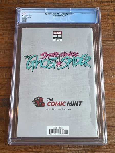 SPIDER-GWEN: GHOST SPIDER #1 CGC 9.8 LEIRIX LI SDCC EXCL "WHITE" VIRGIN VARIANT LTD 600