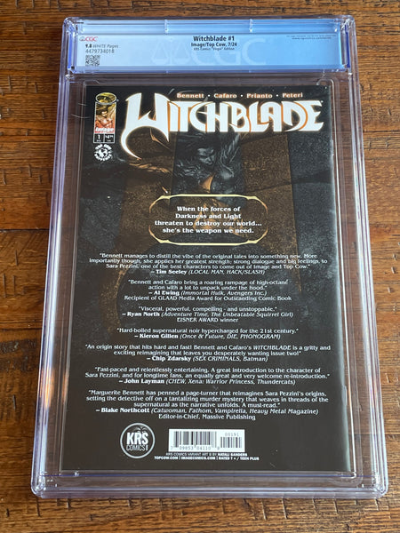 WITCHBLADE #1 CGC 9.8 NATALI SANDERS TRADE & VIRGIN VARIANT OPTIONS IMAGE COMICS